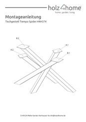 holz4home Tiempo Spider H4H374 Assembly Instruction Manual
