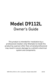 Voxx DIRECTED AVITAL D9112L Owner's Manual