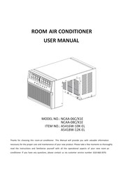 ROWAN ELECTRIC APPLIANCE NCAA-08C/X1E User Manual