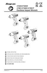Snap-On CTQ861 Original Instructions Manual