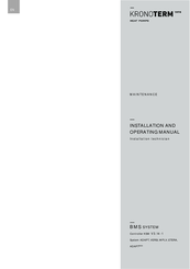 Kronoterm KSM Installation And Operating Manual