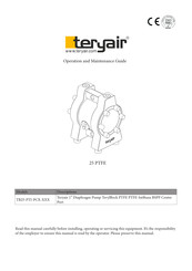 Teryair TB25-PTI-PC Series Operation And Maintenance Manual
