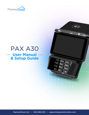 PAX A30 User Manual & Setup Manual