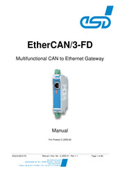 ESD EtherCAN/3-FD Manual