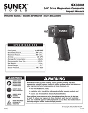 Sunex Tools SX3802 Operating Manual