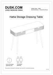 DUSK Hattie Storage Dressing Table Manual