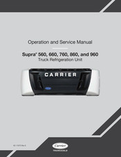 Carrier TRANSICOLD Supra 860 Operation And Service Manual