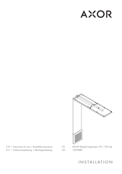 Hans Grohe AXOR ShowerComposition 110/220 1jet 12593 9 Series Instructions For Use/Assembly Instructions
