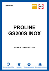 Proline GS200S Operating Instructions Manual
