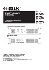 BIK CA-J802 Owner's Manual