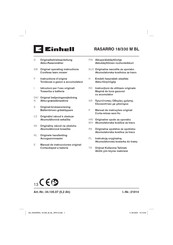 EINHELL RASARRO 18/330 M BL Original Operating Instructions