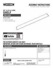 Lifetime 60397 Assembly Instructions Manual