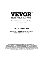 VEVOR 2RS-3 Manual