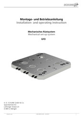 SCHUNK GFD-NSL-4 Installation And Operating Instruction
