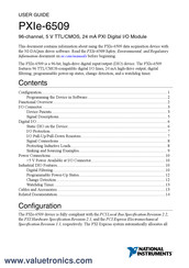 National Instruments PXIe-6509 User Manual