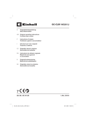EINHELL GC-CLM 18/220 Li Original Operating Instructions