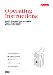 Fronius Selectiva 1002 Operating Instructions Manual
