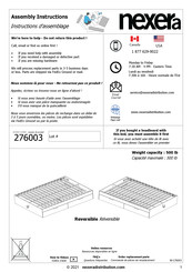 NEXERa 276003 Assembly Instructions Manual