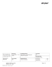 Stryker ACM 0306 Series Instructions For Use Manual