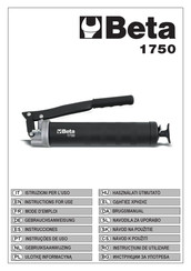 Beta 1750 Instructions For Use Manual