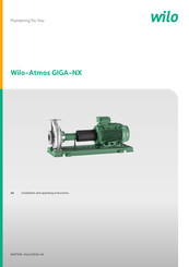 Wilo Atmos GIGA-NX Installation And Operating Instructions Manual