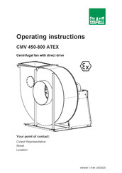 Colasit CMV 800 ATEX Operating Instructions Manual