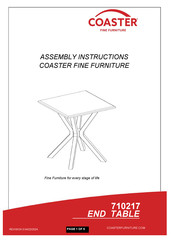 Coaster 710217 Assembly Instructions Manual