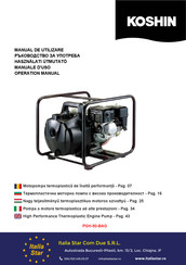 Koshin PGH-50-BAG Operation Manual