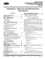 Carrier Gemini Select 09RCM035-230 Installation, Start-Up And Maintenance Instructions