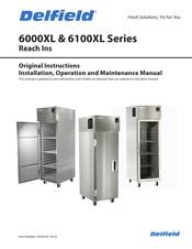 Delfield 6125XL-SH Installation, Operation And Maintenance Manual