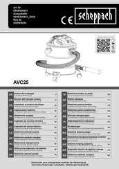 Scheppach AVC25 Translation Of Original Instruction Manual