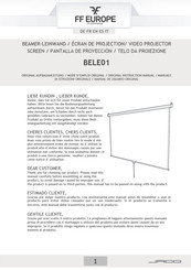 FF Europe BELE01 Original Instruction Manual