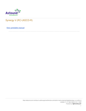 Astound RC-U62CD-R Manual