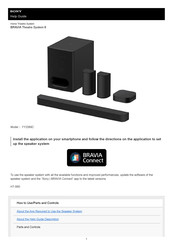 Sony BRAVIA Theatre System 6 Help Manual