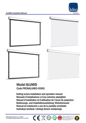 ADEO SCREEN ALUMID Installation And Operation Manual