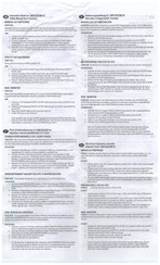 Philips SWV2052W/10 Instruction Sheet
