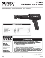Sunex Tools SX2302 Operating Manual