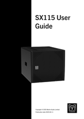 Martin Audio SX115 User Manual