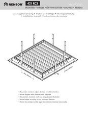 Renson 421 RC3 Installation Manual