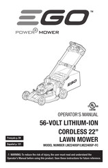 Ego Power+ LM2240SP-FC Operator's Manual