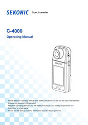 Sekonic C-4000 Operating Manual