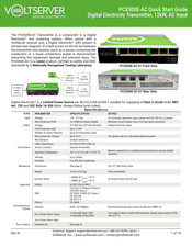 VOLTSERVER PCX500E-AC-01 Quick Start Manual