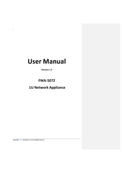 Advantech FWA-5072 User Manual