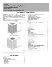 Carrier PH5ZNB 042 Installation Instructions Manual