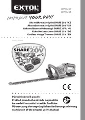 EXTOL PREMIUM 8891933 Translation Of The Original User Manual