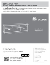Sauder Aspen Post 433961 Manual