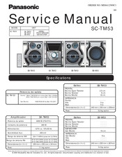 Panasonic SC-TM53 Service Manual