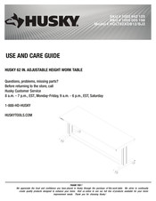Husky HOLT62XDB12/BJ2 Use And Care Manual