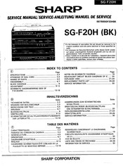 Sharp SG-F20H (BK) Service Manual