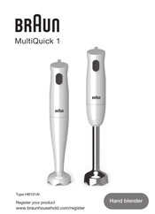 Braun MultiQuick 1 HB101AI Manual